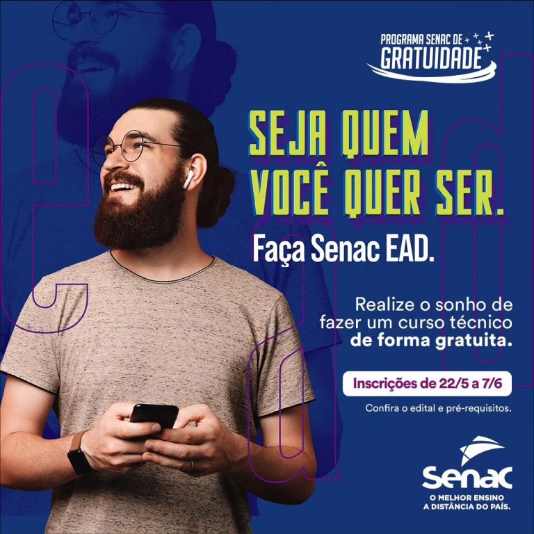 Matrículas abertas para o programa de gratuidade em cursos técnicos do SENAC Lauro de Freitas. Matrículas abertas para o programa de gratuidade em cursos técnicos do SENAC Lauro de Freitas.