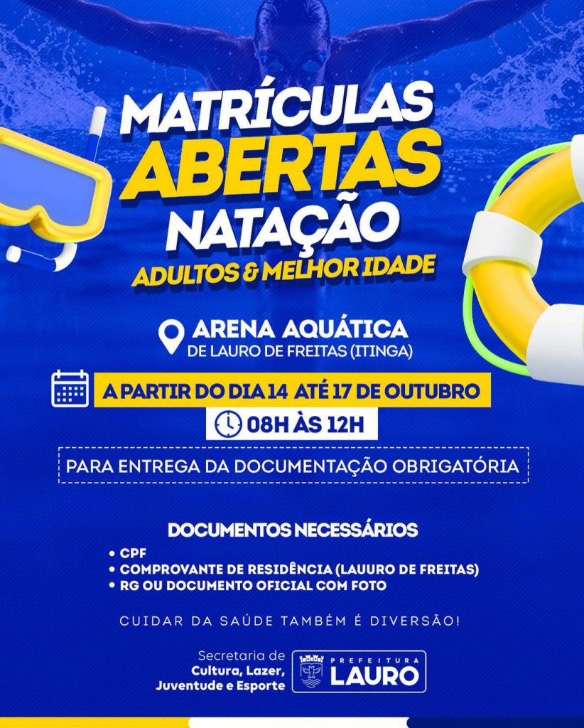 aulas de natação em Lauro de Freitas