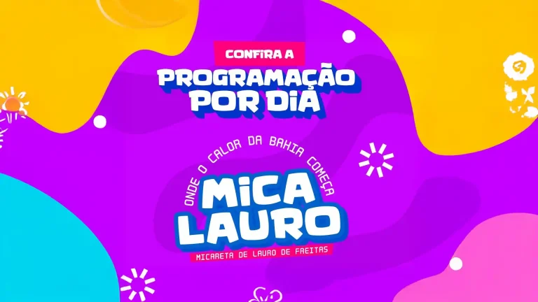 grade de atrações da Mica Lauro 2026