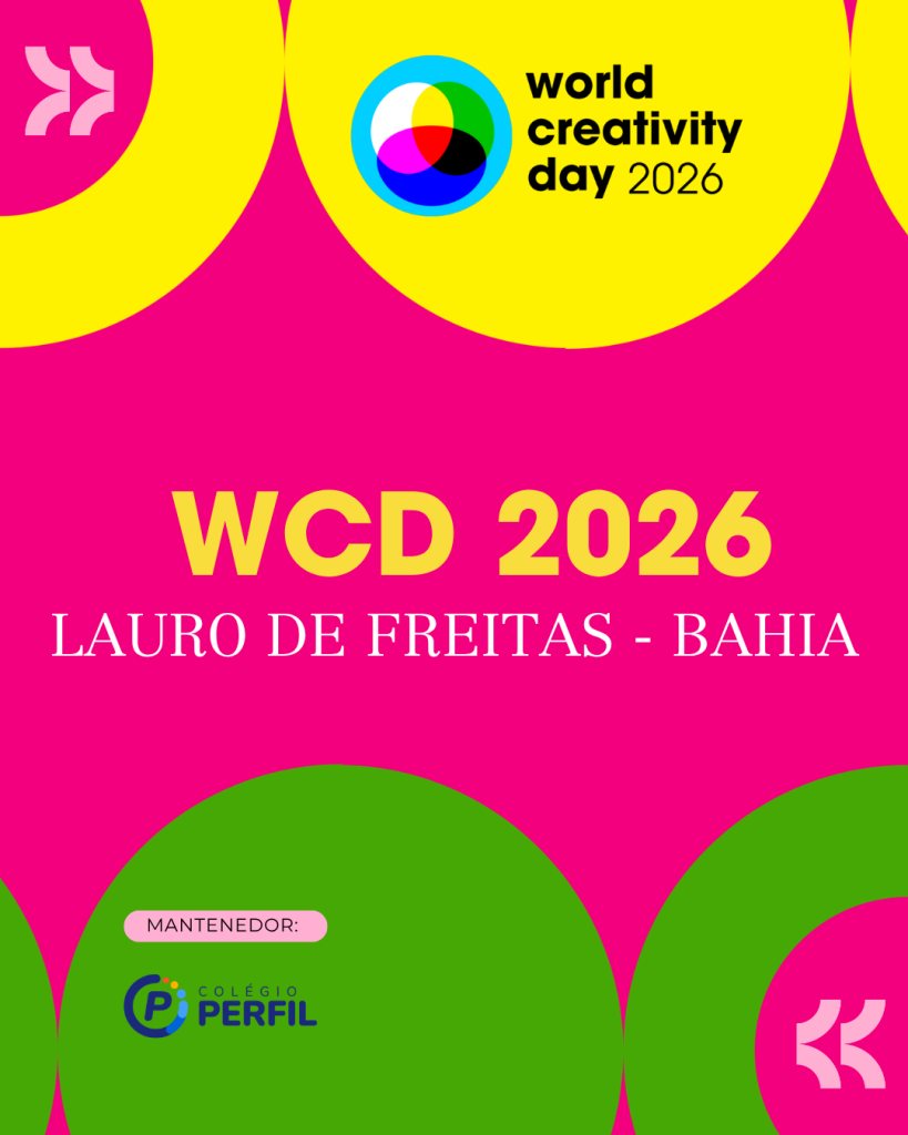 Público reunido para a abertura das atividades do World Creativity Day 2026 em Lauro de Freitas.